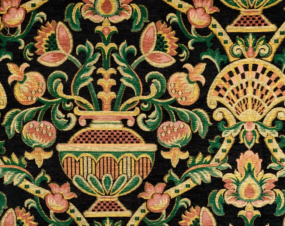 Damask-Style Jacobean Polyester Blend Tapestry Fabric | 0.67 yds. x 37 in. - Image 3 of 4