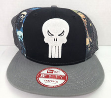 Punisher New Era Snapback Hat 9Fifty Medium-Large Punisher Hero Slice Hat