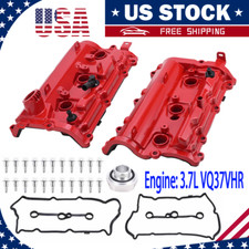 2x Upgrade Aluminum Valve Cover Set for 2009-13 Infiniti G37 2009-20 Nissan 370Z