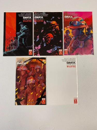 DARK SPACES WILDFIRE #1 COMPLETE NM COVER SET 1ST PRINT OPTIONED SNYDER ad