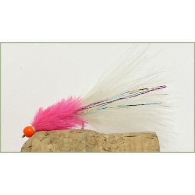 Hothead Fishing Flies, 8 Pack Pink Rainbow Hotheads, Trout Flies, Lures