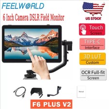 US FEELWORLD F6 Plus V2 6'' 3D LUT 4K HDMI Camera DSLR Field Monitor IPS FHD