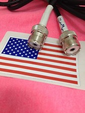 PL-259 to SO239 Female Jack jumper pigtail Cable RG58 22"
