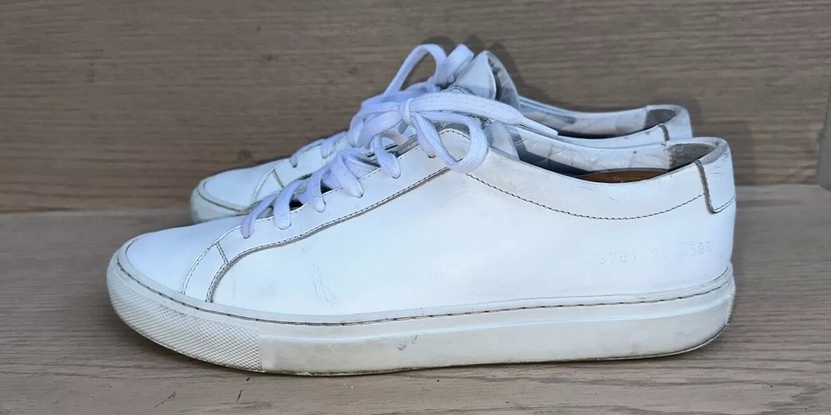 COMMON PROJECTS ORIGINAL ACHILLES LOW WHITE LEATHER 3701 38