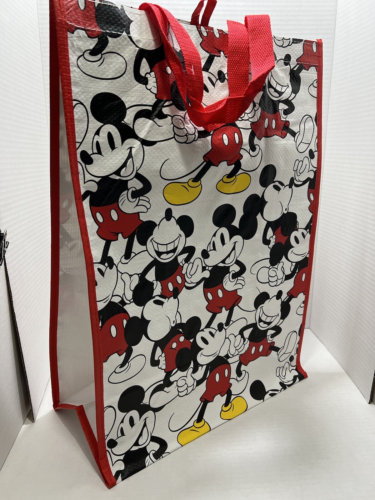 Retro Mickey Mouse & Minnie Mouse Bags (2) Two New Reusable Disney