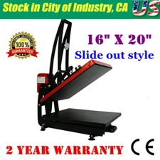 16"x20" Auto Open Clamshell Heat Press Transfer T-shirt Sublimation Machine