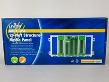 Levito Multi-Use 12-Port Structured Media Panel Modular System. White BoxE1