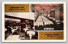 Postcard New York City Knickerbocker Grill King Cole Room 42nd St Unposted F257