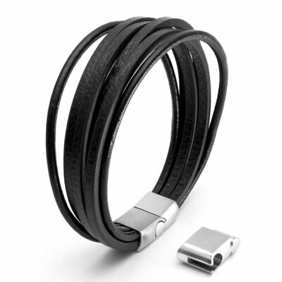 BRACCIALE ACCIAIO PVD NERO CROSS UOMO MORELLATO - Foto 5