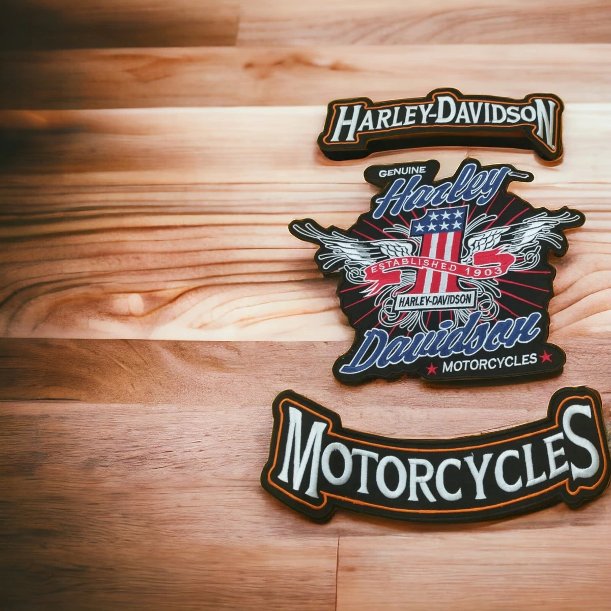 Écusson doré Harley-Davidson® Eagle Bar&Shield