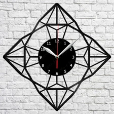 Abstract Vinyl Record Wall Clock Home Fan Art Decor 12'' 30 cm 6887