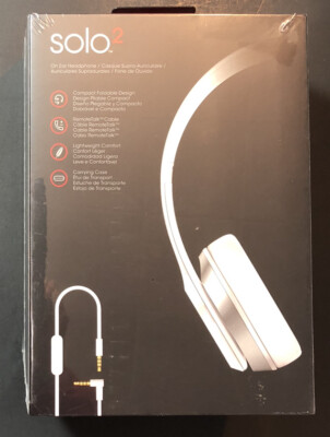 Beats by Dr. Dre Solo2 Wired On-Ear Headphones - White (900-00135