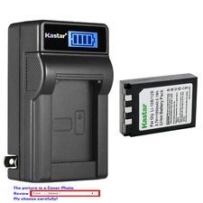 Kastar Battery LCD Wall Charger for Olympus Li-10B Li-12B 10C Stylus 300 Digital