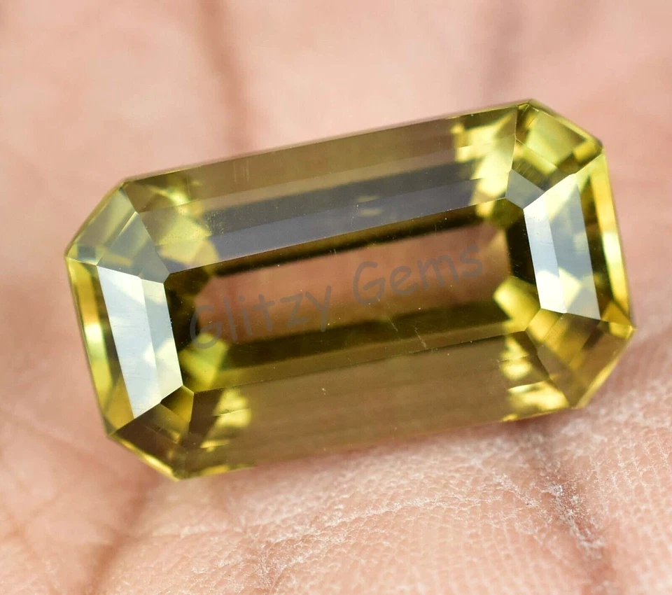 Natural Hiddenite Kunzite 14.85 Ct Radiant Certified Rare Found Loose Gemstone - Image 3 of 4