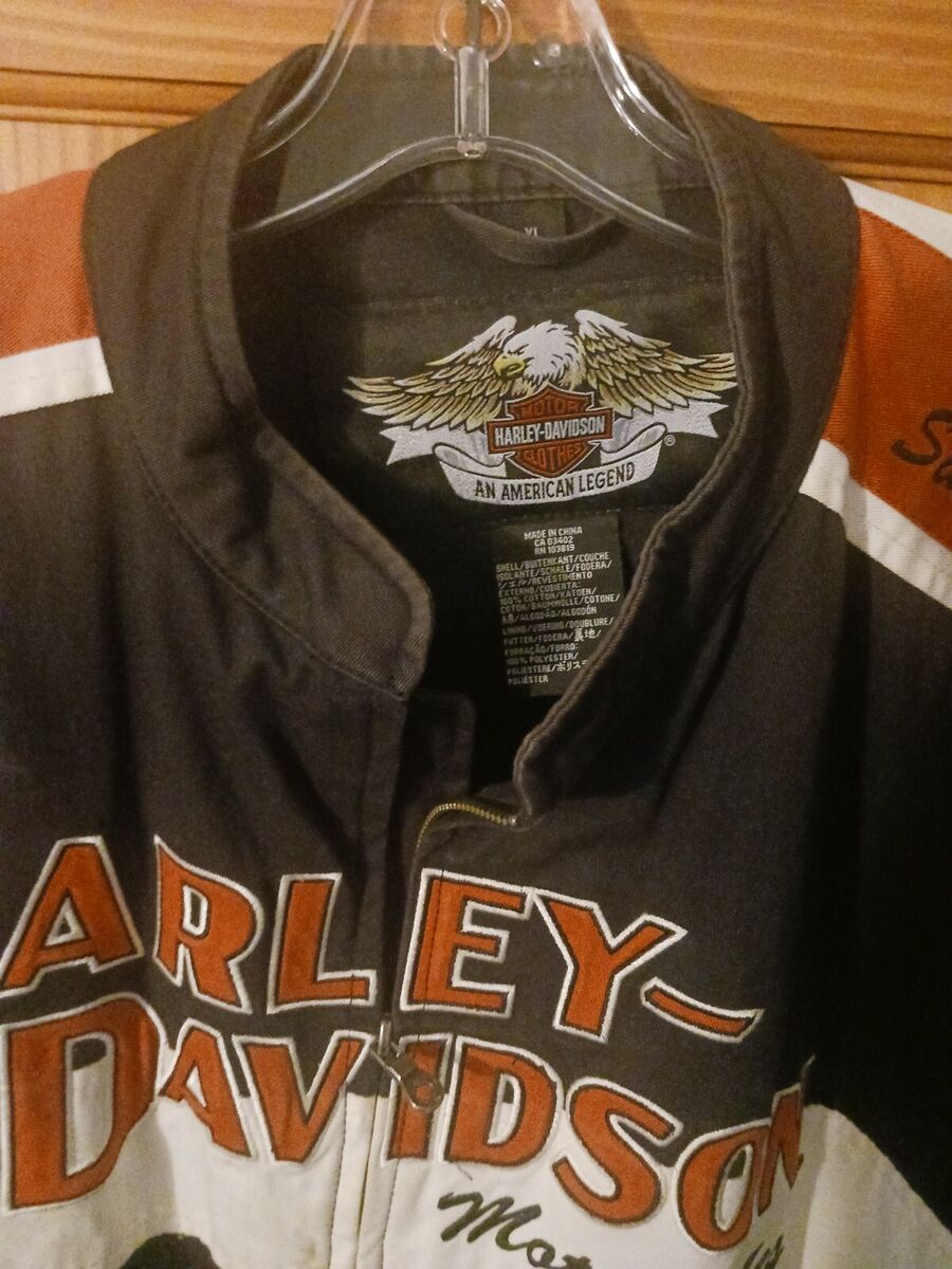 Harley Davidson Cotton Zip-Up Jacket S/S 2008 105th Harley Davidson Cotton Zip-Up Jacket S/S 2008 105th