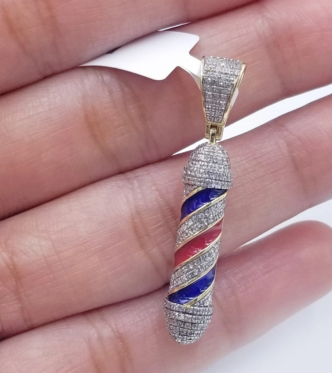 Real gold barber pendant deals