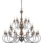Quoizel Auburn 24 Light Chandelier in Rustic Black - ABN5024RK - Picture 1 of 1
