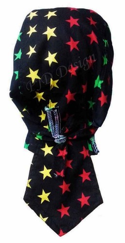 Zandana BUNTER STERNE Kopftuch Stirnband Mütze Bandana STARS Biker Headwrap F1