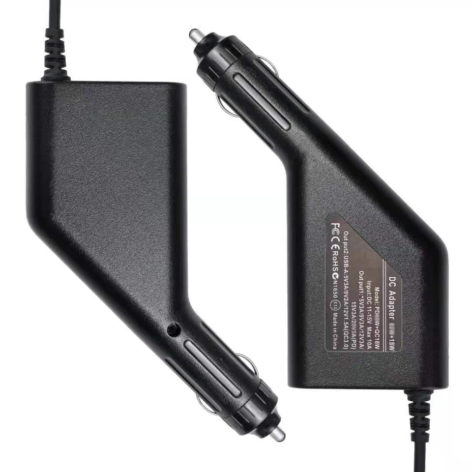 65W USB Type-C Laptop Car Charger Adapter Fit For Lenovo ThinkPad X1 Laptop AU - Image 4 of 4