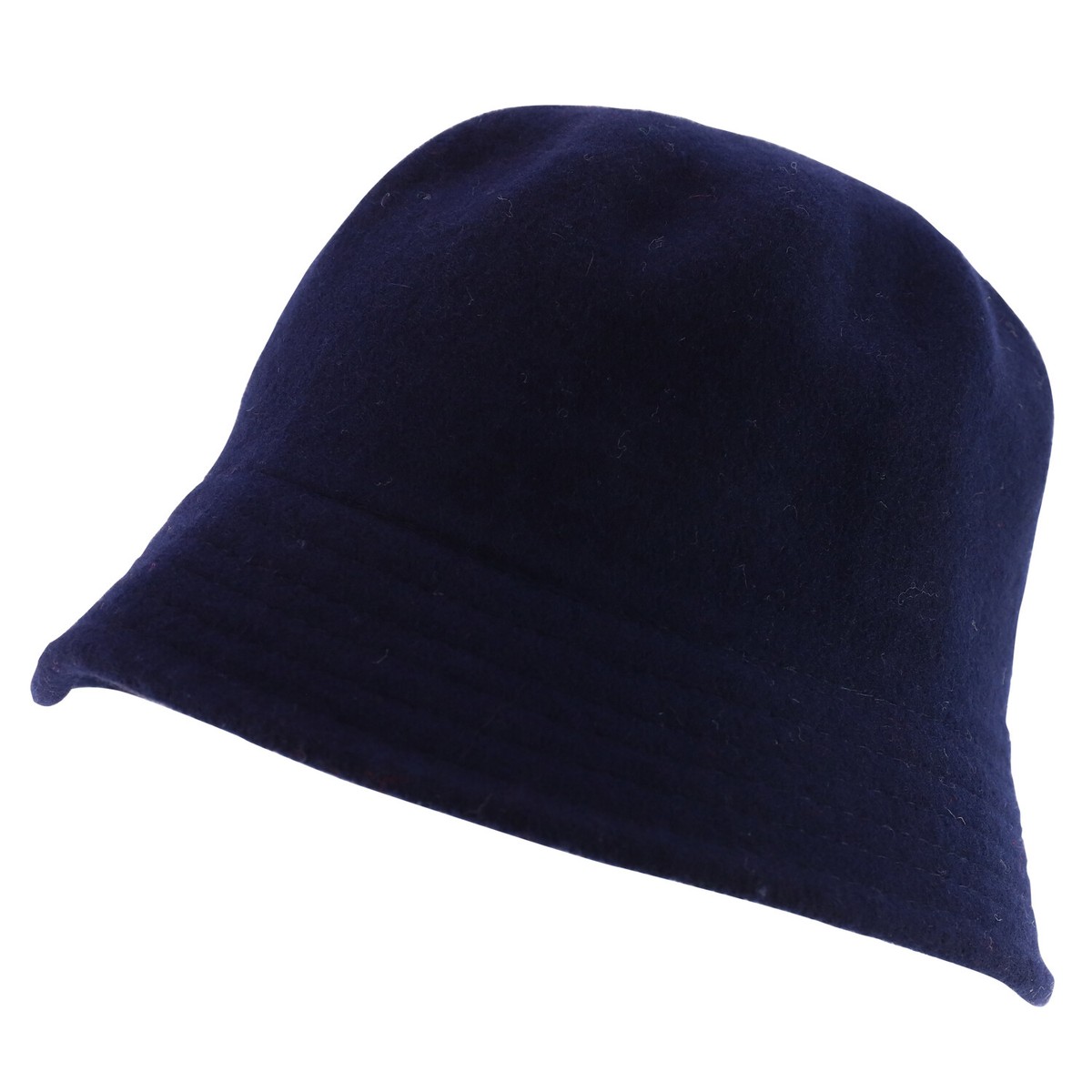 Wool Winter Bucket Hat with Stitches on The Brim - FREE 