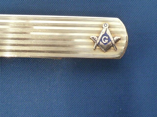 Vintage MASONIC TIE CLASP - Picture 2 of 4