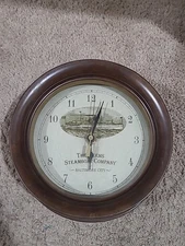 Weems & Plath, Weems Steamboat Co, 7" Brass? Porthole Clock, Battery Operated.