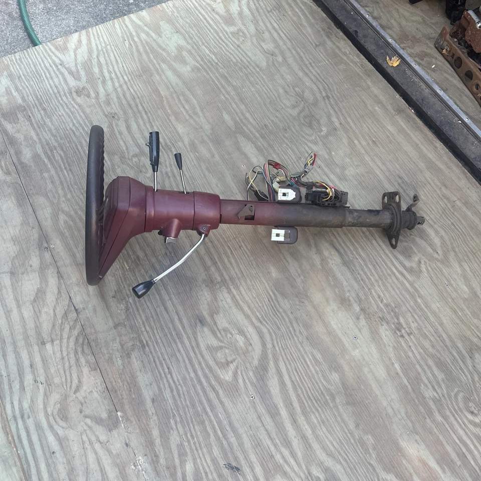 Dodge Ram 1986 furgoneta columna de dirección inclinable B150 B250 W250 86 87 granate sin llave 🔑 Foto 3 de 4