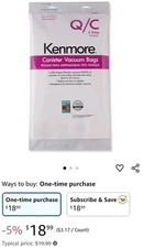 12 Total Kenmore Sears Type Q/C HEPA Vacuum Bags 5055 20-50558 50557 53292 50104