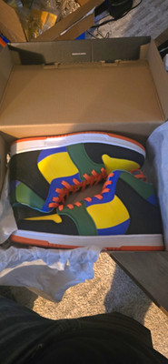 AND1 Men's Mid Top Athletic Sneakers Lace-Up Colorblock Multicolor New Box