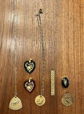 Lot Of Seven Scorpio Zodiac Charms and Necklaces