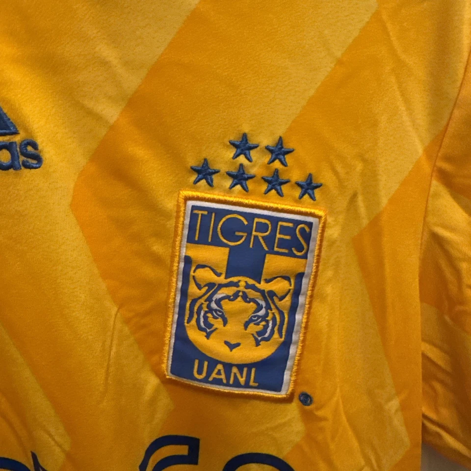 ADIDAS TIGRES UANL MEXICO GIGNAC HOME S ORIGINAL JERSEY SHIRT - Image 3 of 4