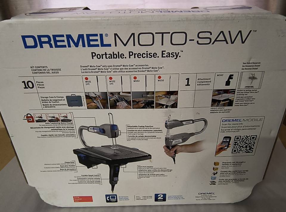 Scie à Chantourner DREMEL MS20 - Compacte et Pratique pour Coupes de
