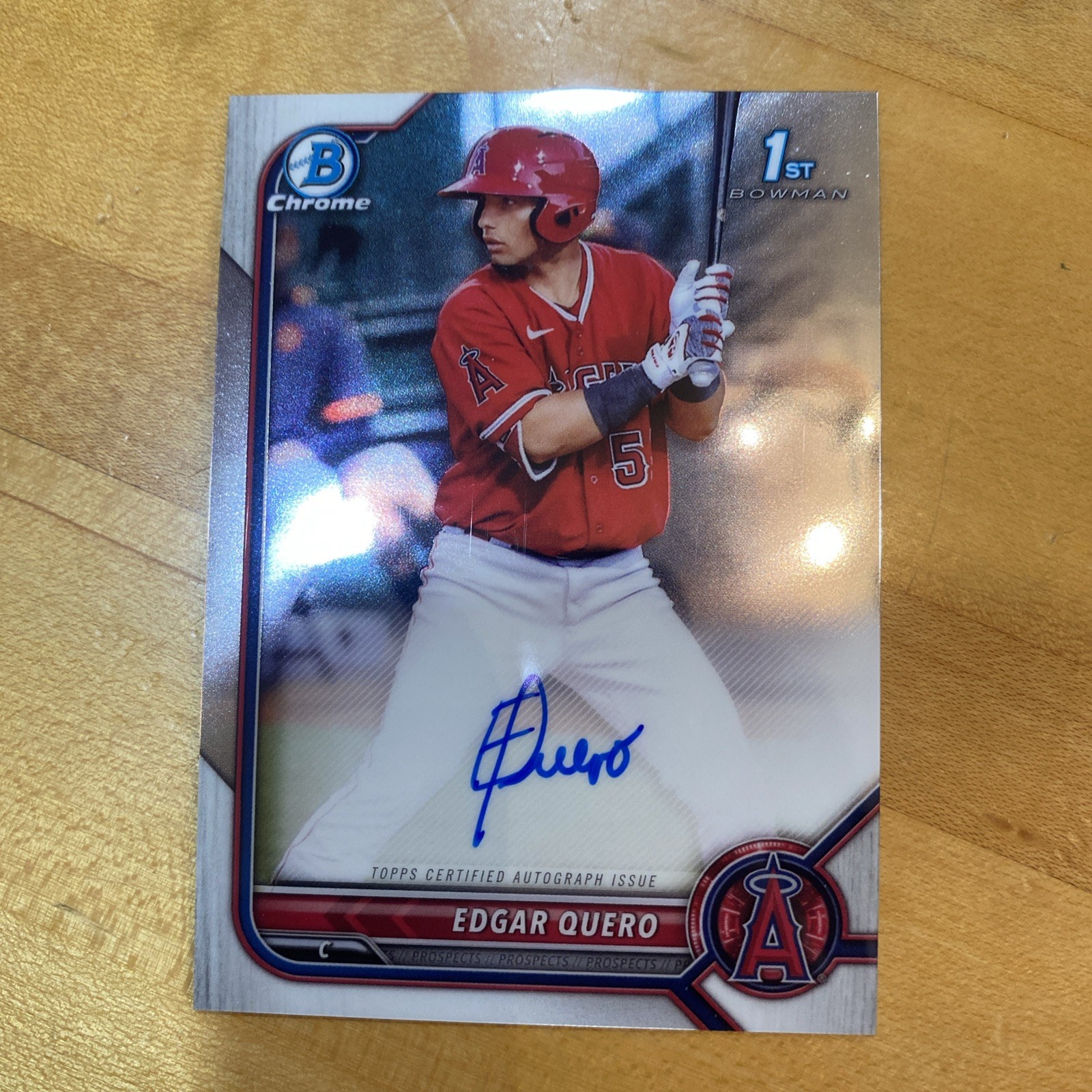 2022 Bowman - Chrome Prospect Autographs Edgar Quero #CPA-EQ (AU, RC)