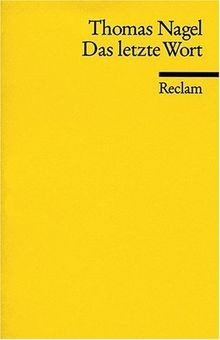 Das letzte Wort von Nagel, Thomas | Buch | Zustand sehr gut