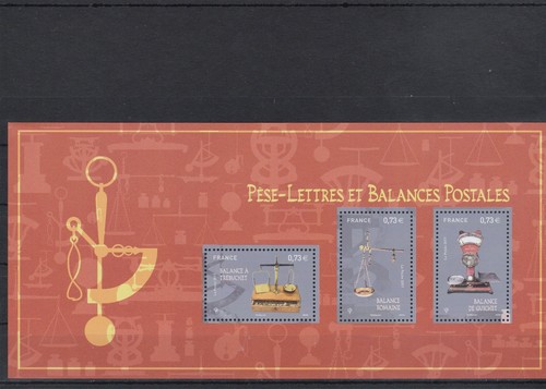 France 2017 Souvenir Block Weighing Letters And Postal Scales New ** YT ...