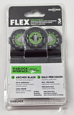 Flex 3 pc. Oscillating Tool Starlock Plunge Cut Blade Set FAM40101-3