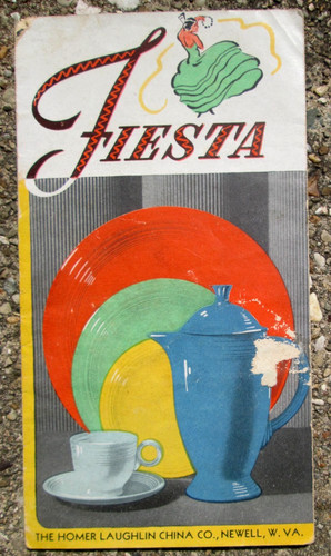 Fiesta by Homer Laughlin China Co. 1941 Color Brochure with Pricing