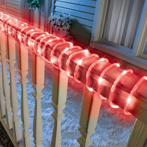 33-FT LED RED Flexible Rope Lights - Holiday Christmas Lights - 9 Light Modes - Picture 3 of 4