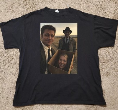 Se7en Meme What's in the box black short sleeve t-shirt QT8304