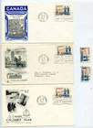 LOT 32602 394 THREE FDC COVERS PLUS I MINT & 1 USED POWER PLANT CANADA