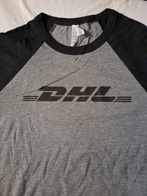 Dhl Brand Raglan Shirt Lot Of 2 Mens Small Trucking Unworn Pair Triblend Fabric