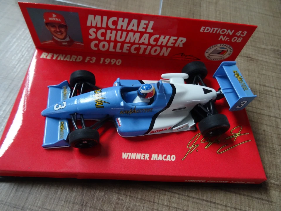 MINICHAMPS 1:43 REYNARD F3 (#8) M. SCHUMACHER WINNER MACAO 1990 ED.43 N° 08 - Photo 4/4