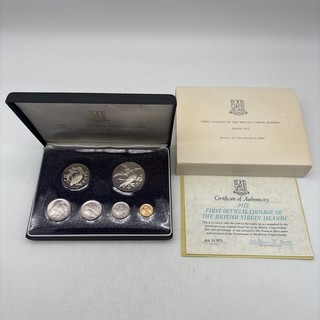 1973 First Coinage Of The Virgin Islands Silver Proof Set / OGP&COA #137D