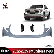 85586094 Primed Front Upper Bumper Cover Fascia For 2022-2025 GMC Sierra 1500