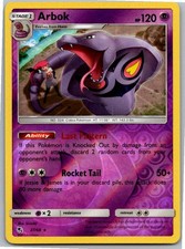 Arbok Rare Hidden Fates 27/68 NM Reverse Holo