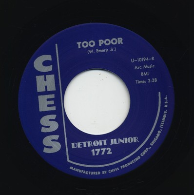 Detroit Junior - Too Poor - You Mean Everything To Me (7inch, 45rpm) - Single...