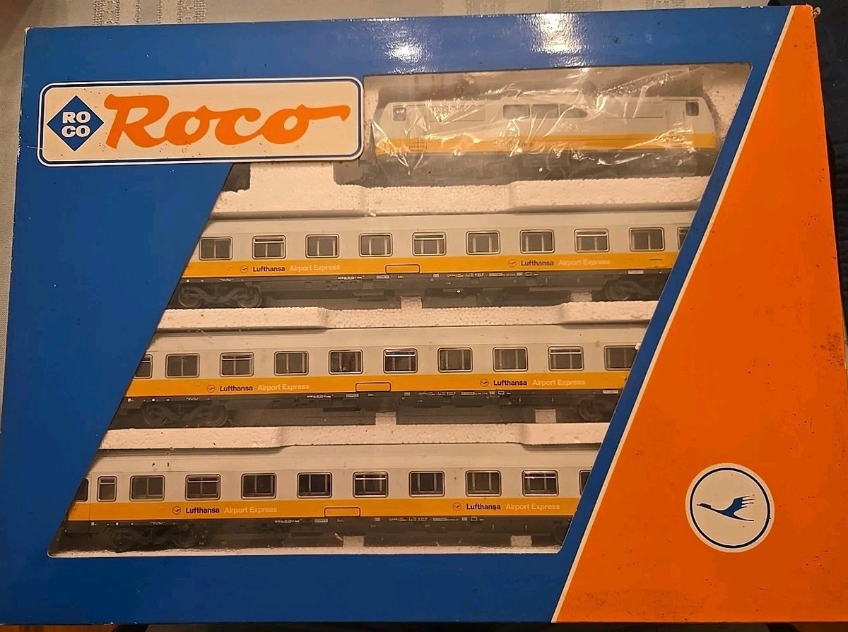 Roco 43047 HO Lufthansa Airport Express Set DB | eBay