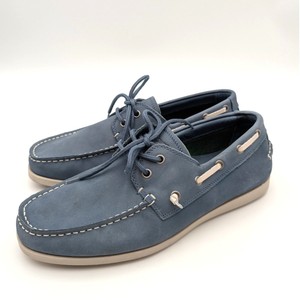 Rodd & Gunn Mens Blue Leather Gordons Bay Boat Casual Shoes EU 44 US 11 Rodd & Gunn Gordons Bay Boat Shoe in Indigo | MYER main image 3
