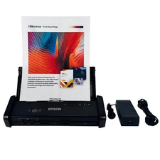Epson DS-320 WorkForce Portable Color Duplex Document Scanner J391B w/AC Adapter