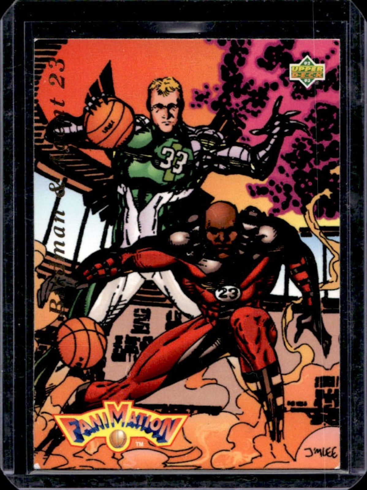 1992-93 Upper Deck Larry Bird Michael Jordan Fanimation #510